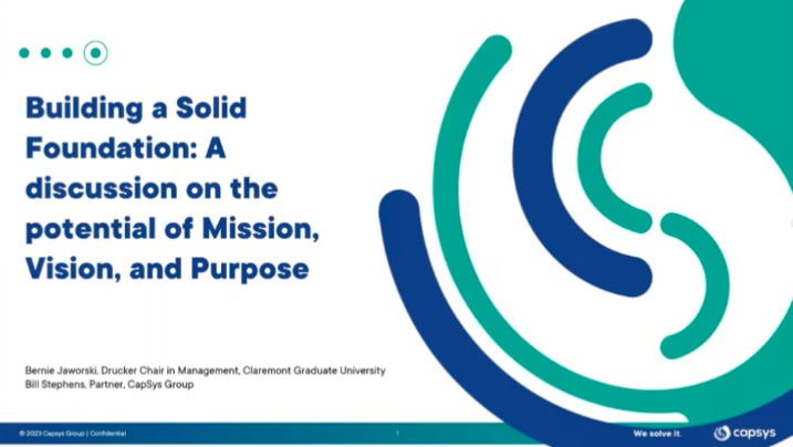 A discussion on the potential of mission, vision and purpose